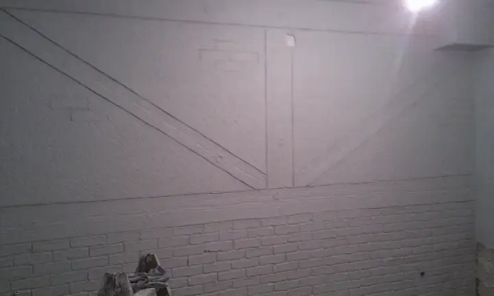 Decoración de interior con mortero – obra 4