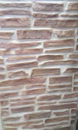Fachada de monocapa impreso imitación piedra – obra 10